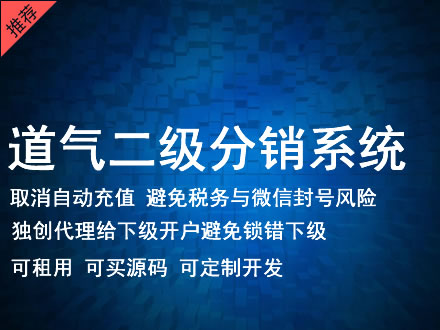 延边朝鲜族自治州道气二级分销系统 分销系统租用 微商分销系统 直销系统